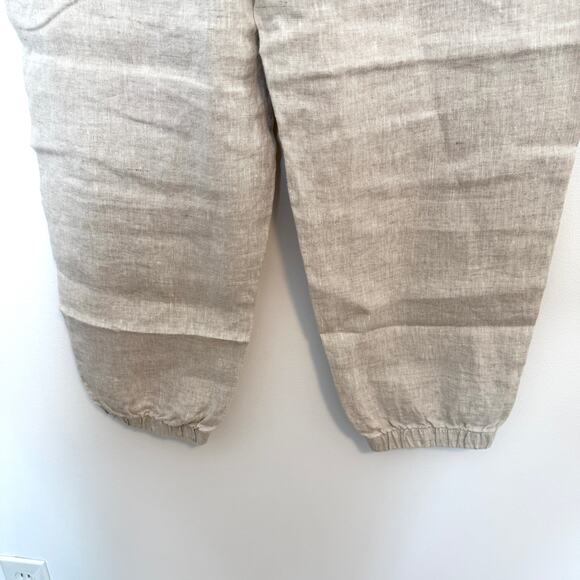 Athleta Retreat Linen Jogger Pants In Natural Size XL New - Picture 9 of 11